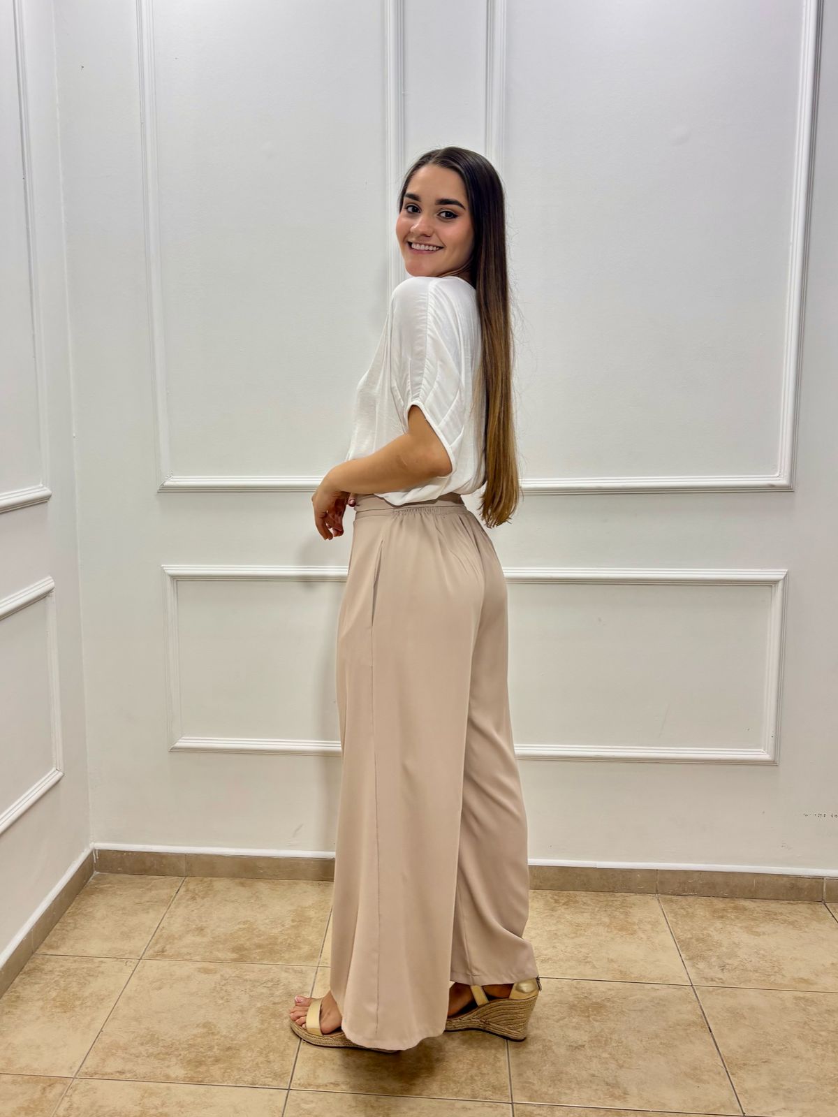 Pantalón velo crepé