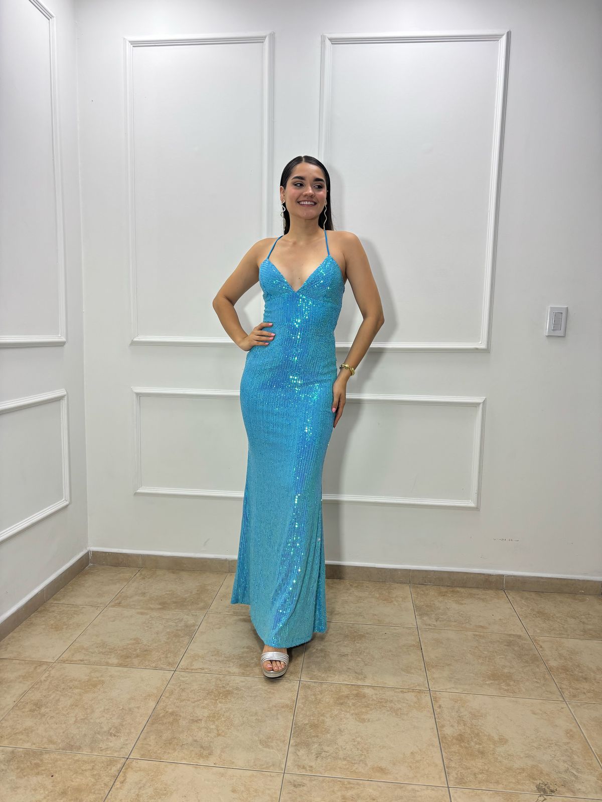 VESTIDO LENTEJUELA