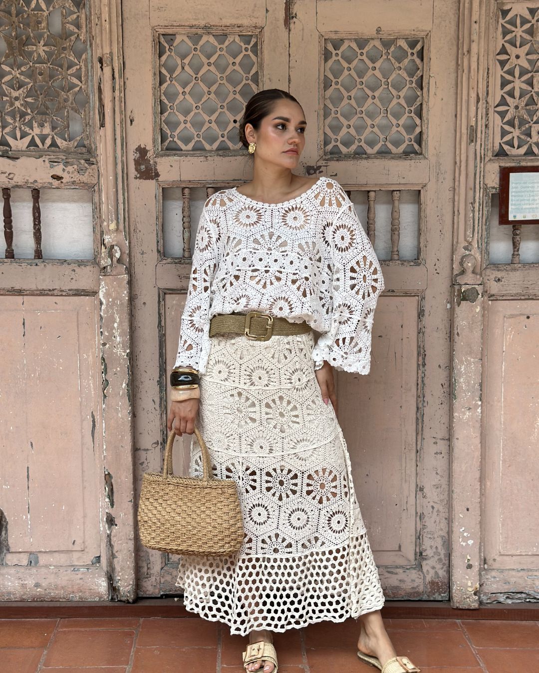 FALDA MACRAMÉ