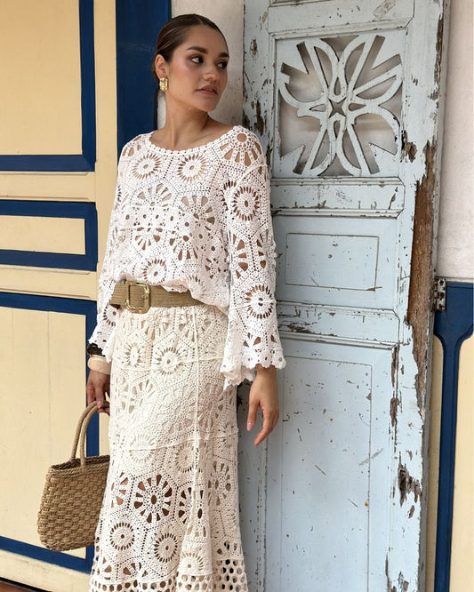 BLUSA MACRAMÉ