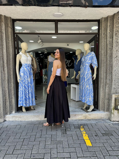 FALDA TABLONES TAFETAN