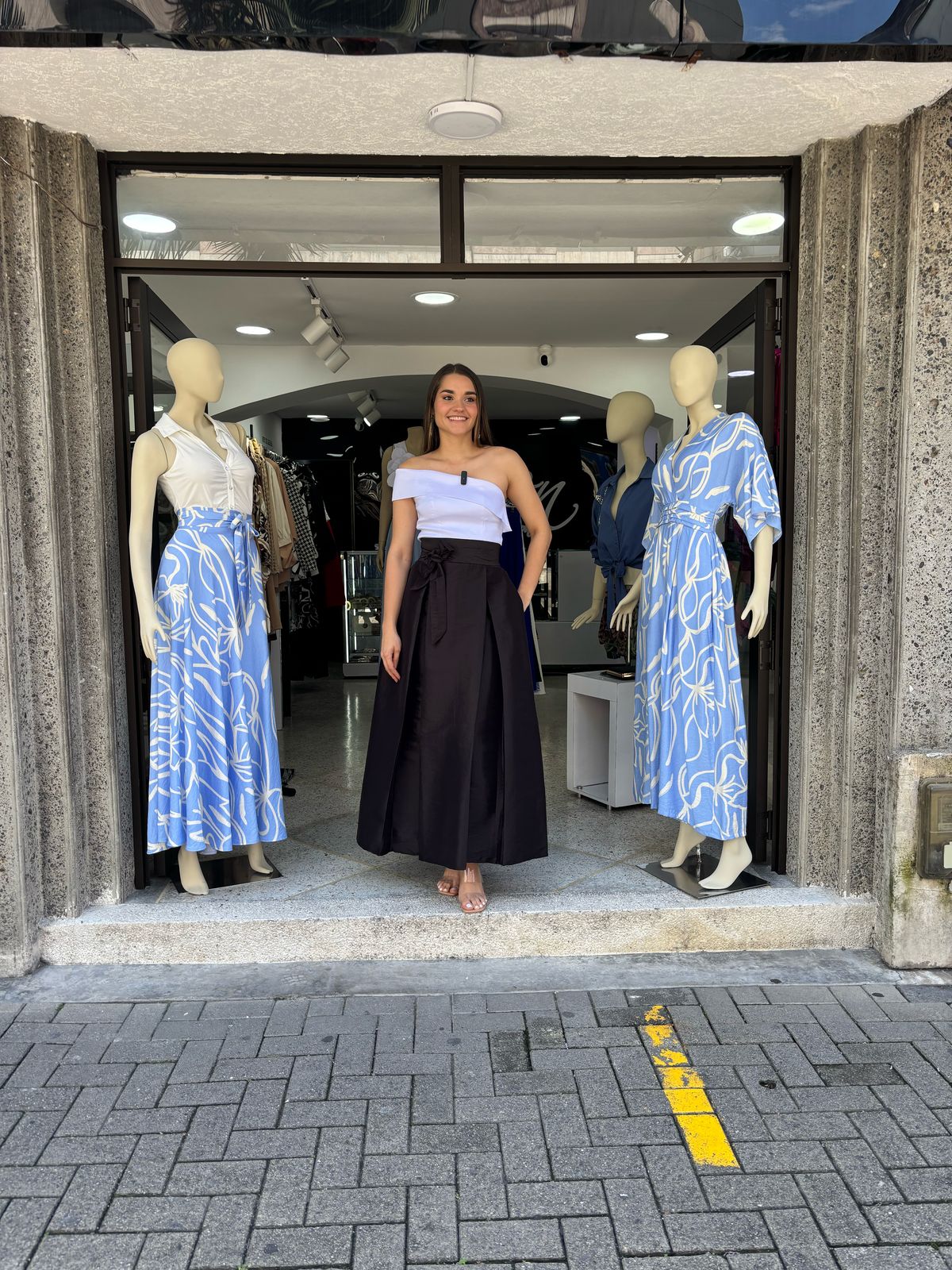 FALDA TABLONES TAFETAN