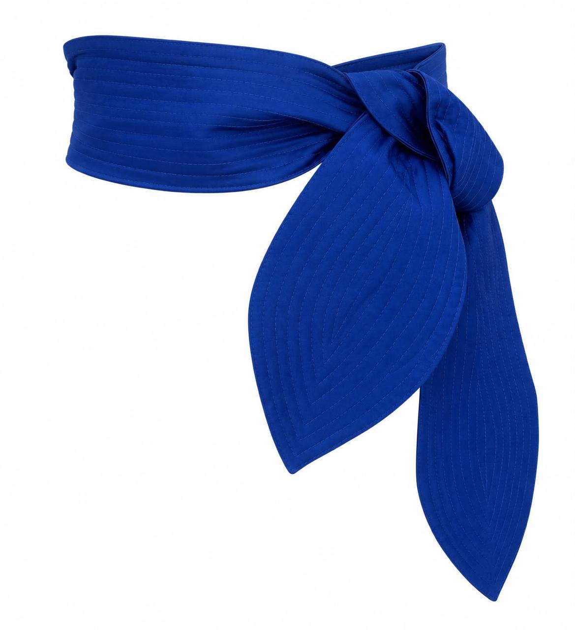 FALDA AZUL ESTAMPADA
