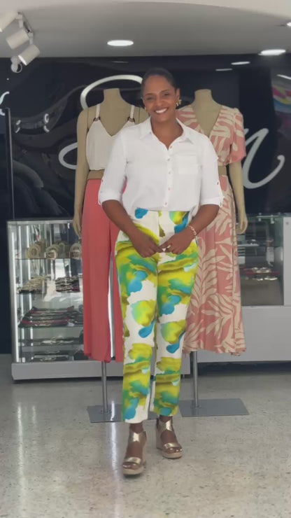 Pantalón cintura de avispa