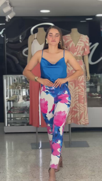 Pantalón cintura de avispa