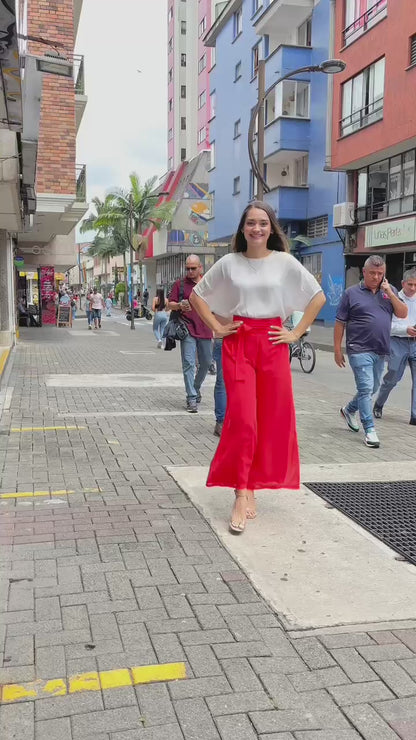 Pantalón velo crepé