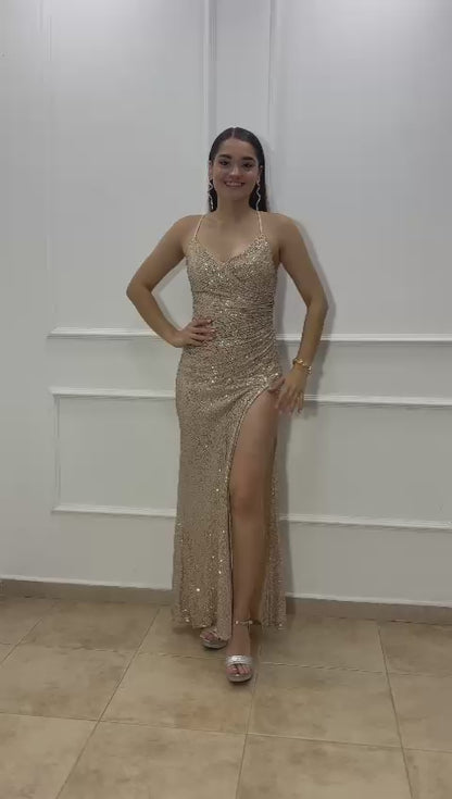 VESTIDO LENTEJUELA