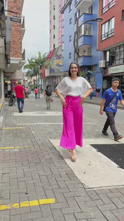 Pantalón velo crepé